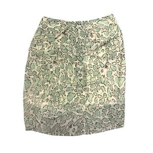 J.O.A. Mint and Cream leapard print Patterned Pencil Skirt